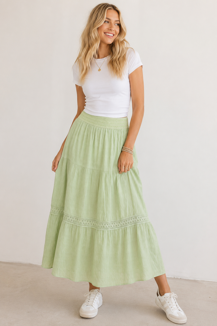 Pretty in Sage Skirt