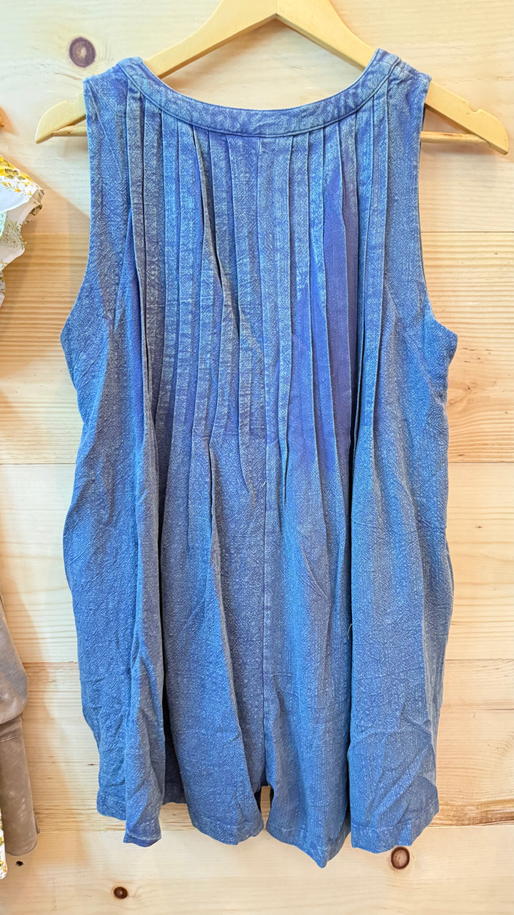 Denim Tie Romper