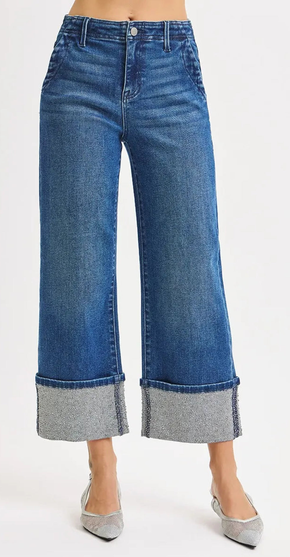 Dazzle Me Cuffed Jeans