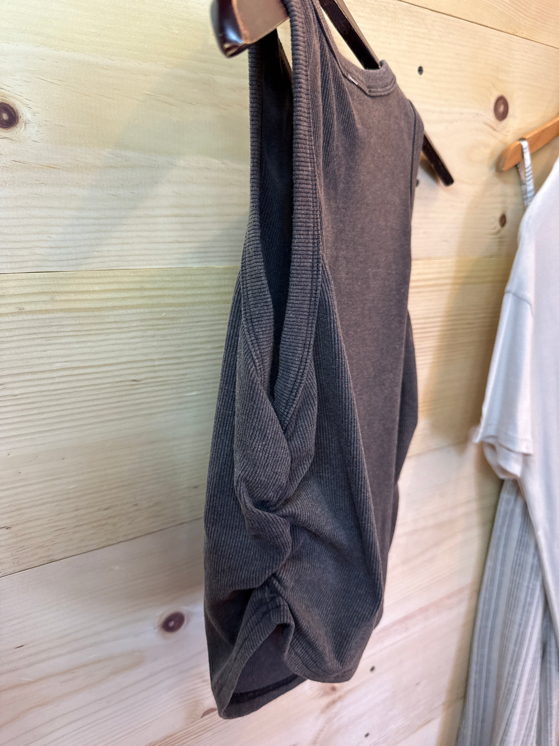 Charcoal Cropped Tank