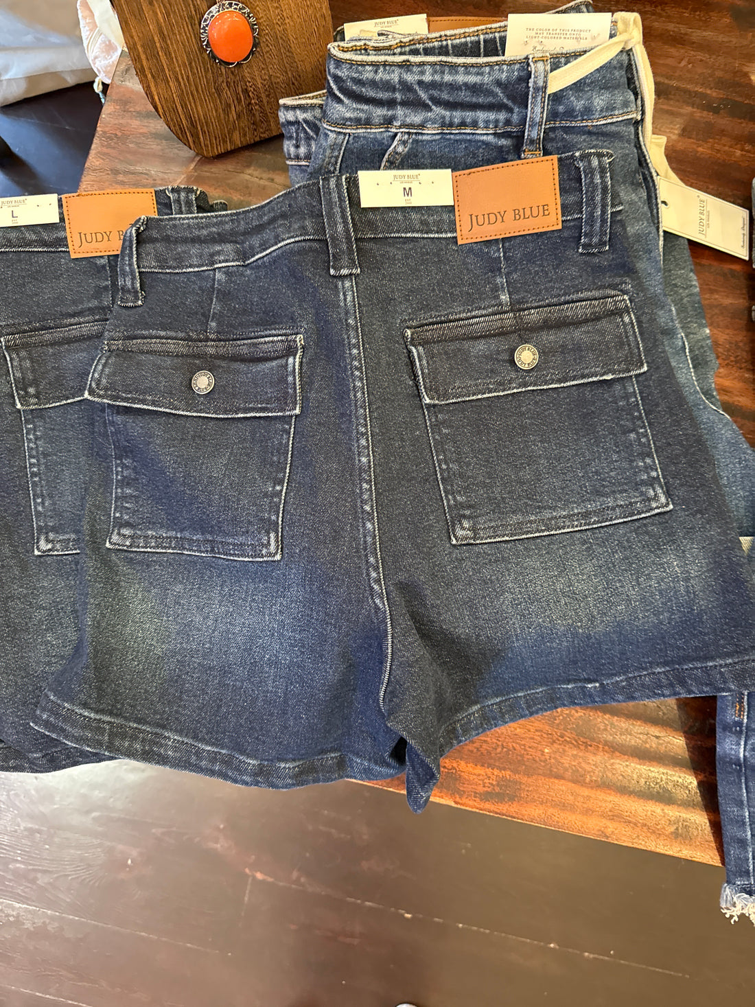 Judy Blue Dark Buttoned Shorts
