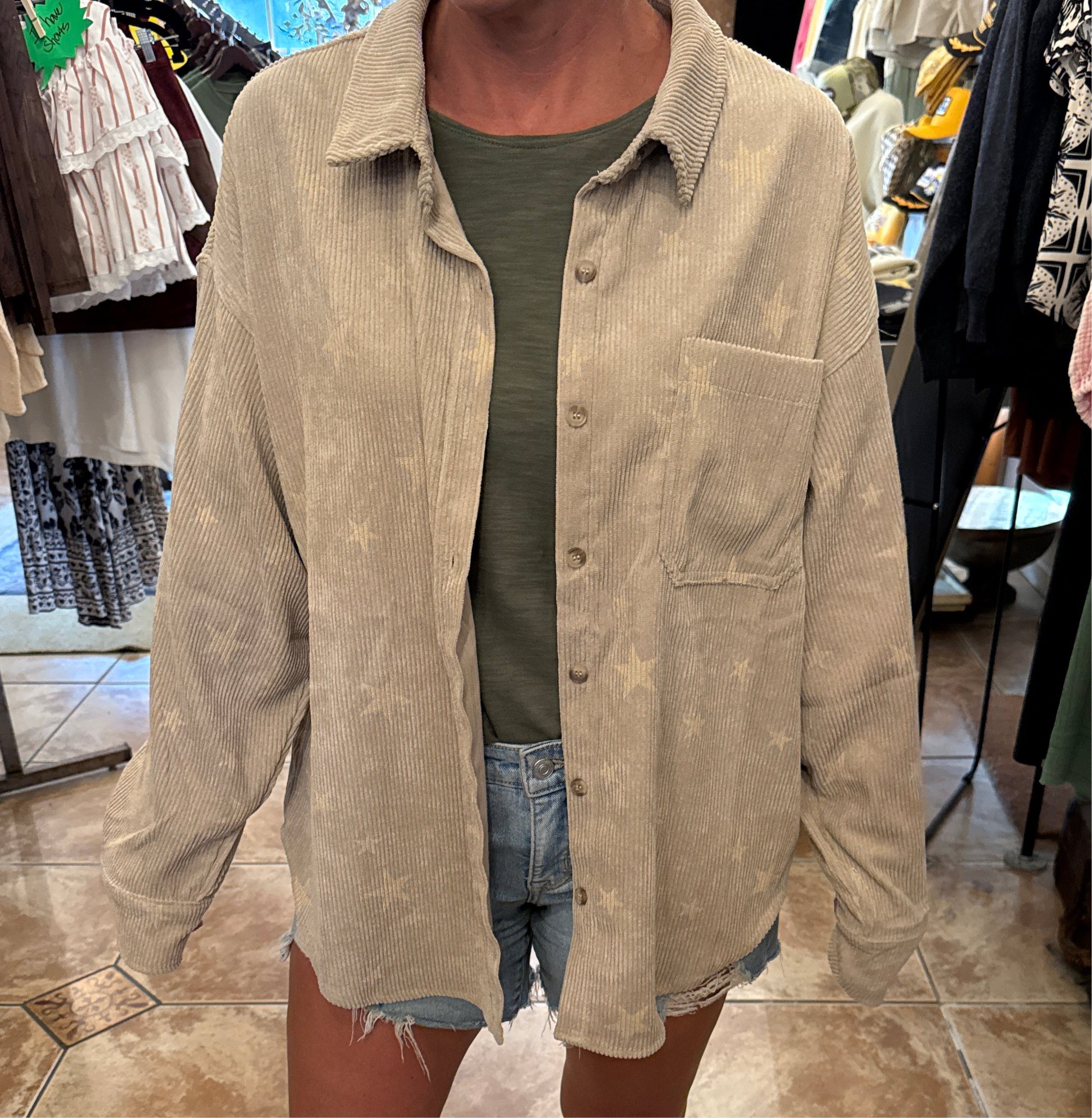 Tan Corduroy Jacket
