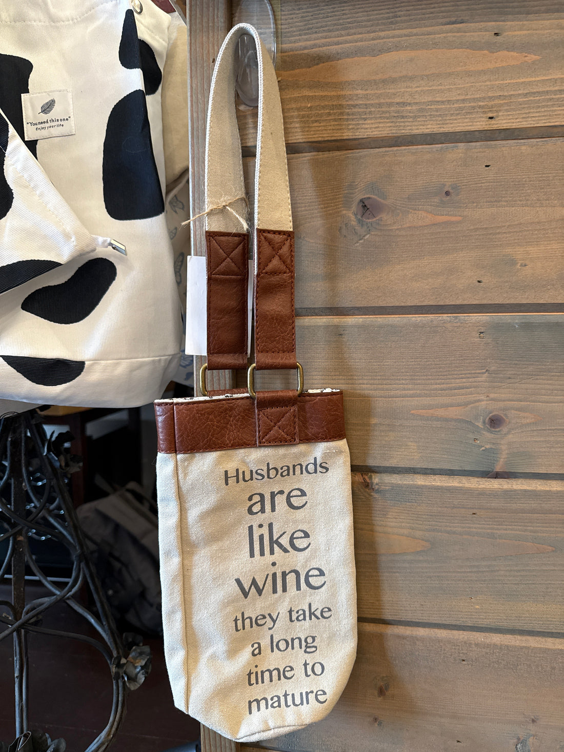 Wine Bag: Husbands are like wine