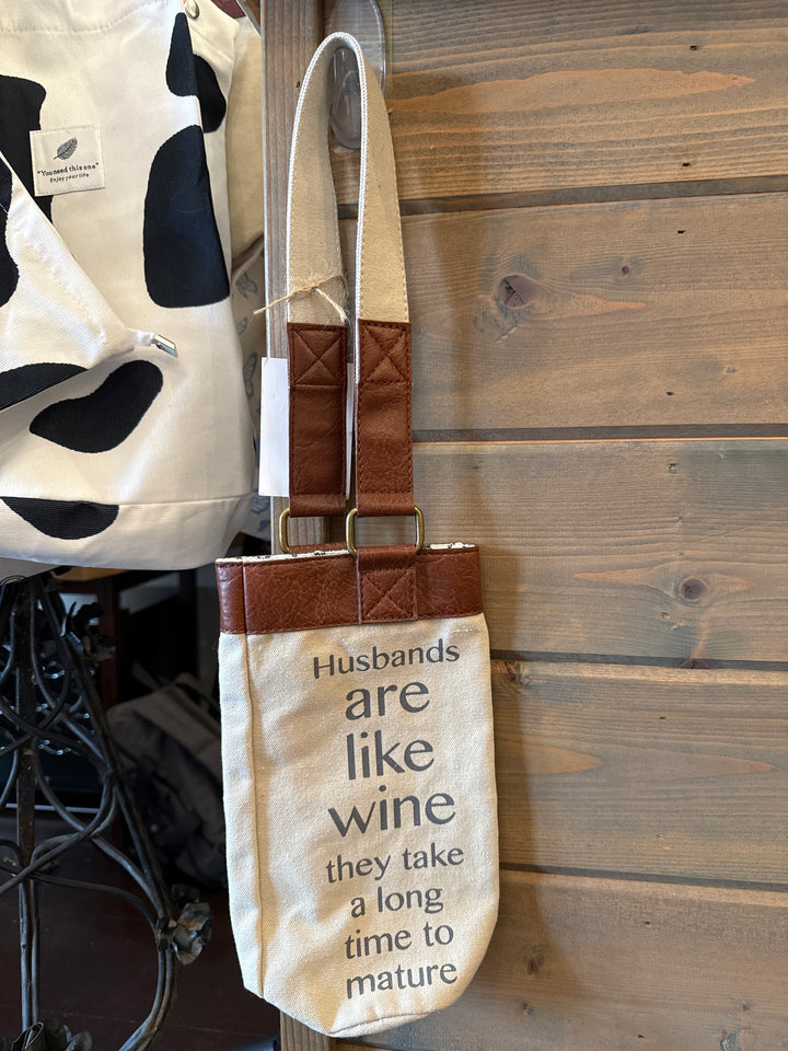 Wine Bag: Husbands are like wine