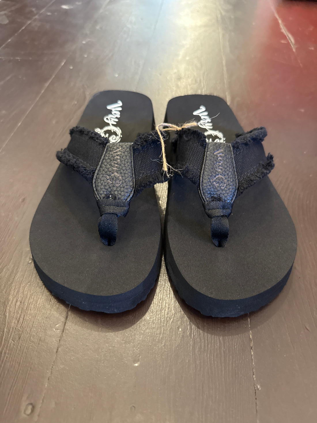 Black Wedge Sandals