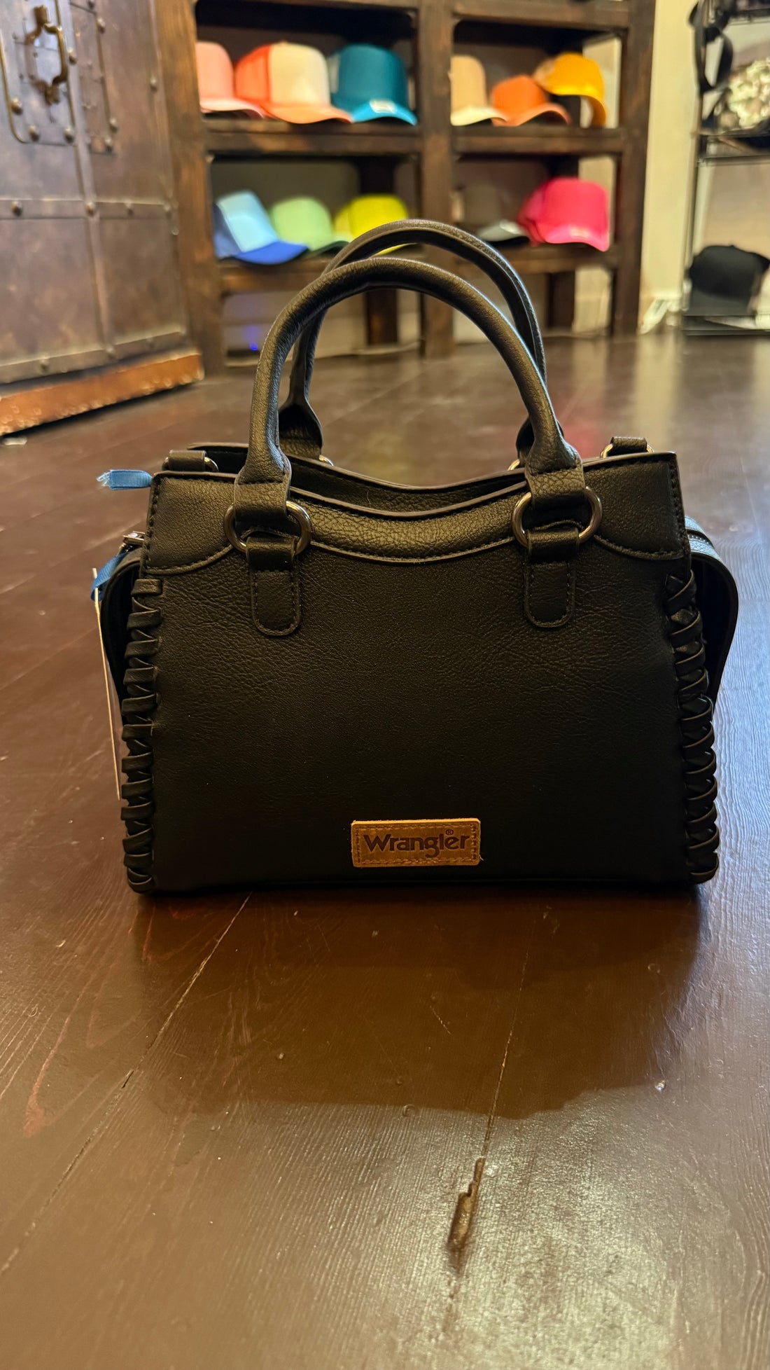 Wrangler Black Leather Handbag