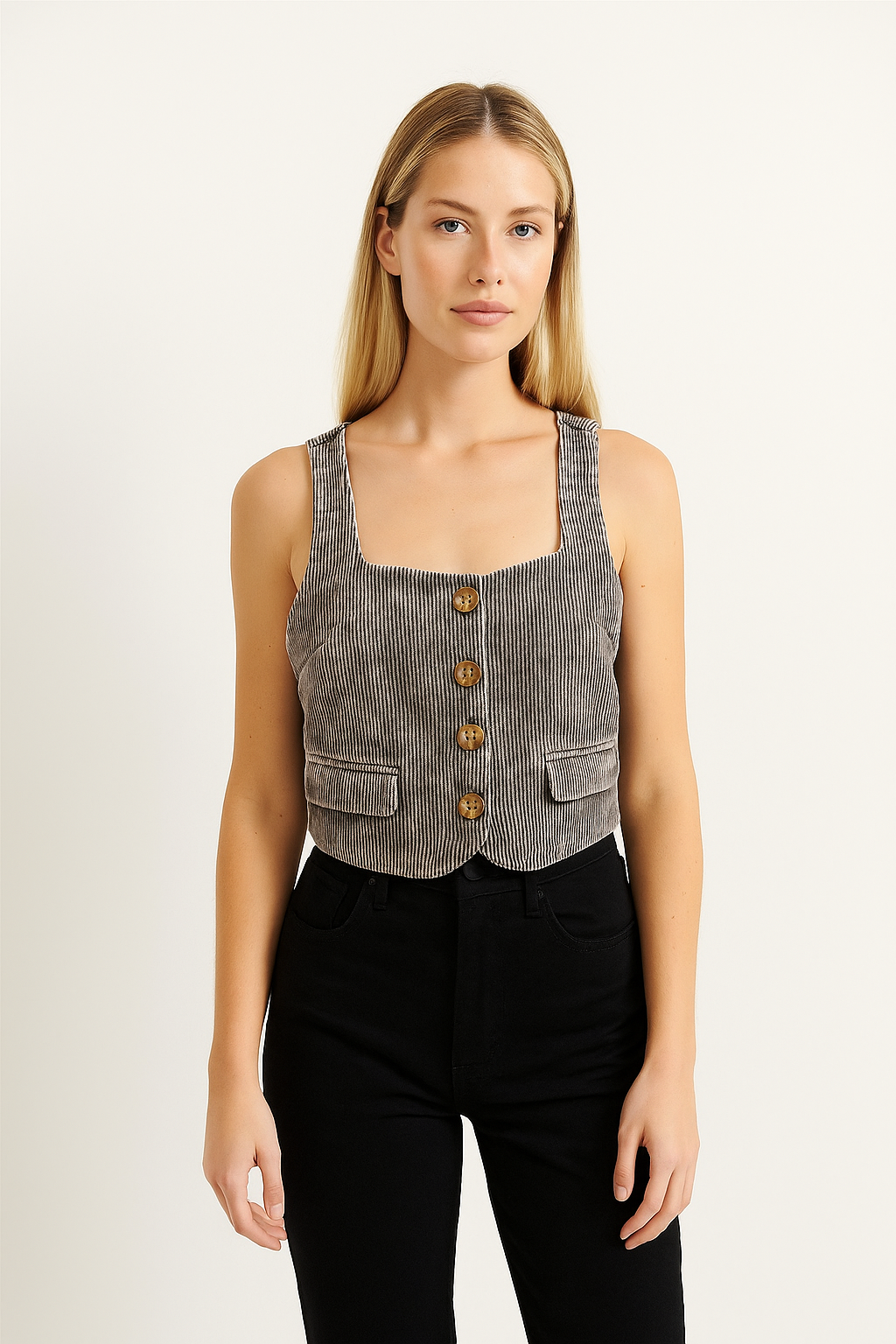 Snow Garment Washed Corduroy Vest