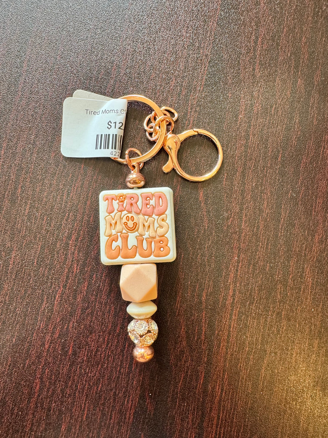 Tired Moms Club Keychain