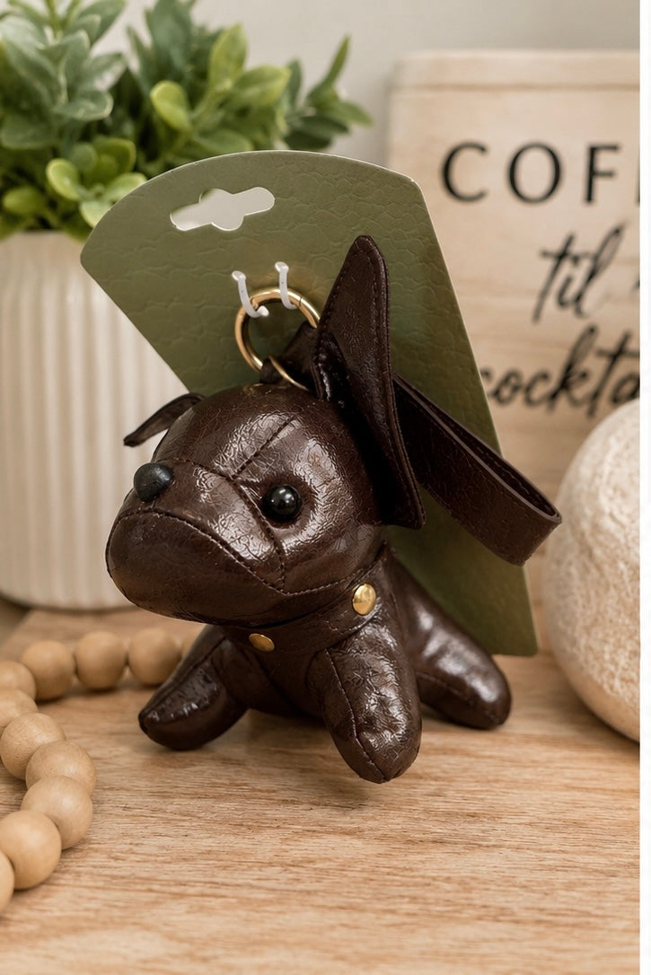 Leather Frenchie Tote Chain