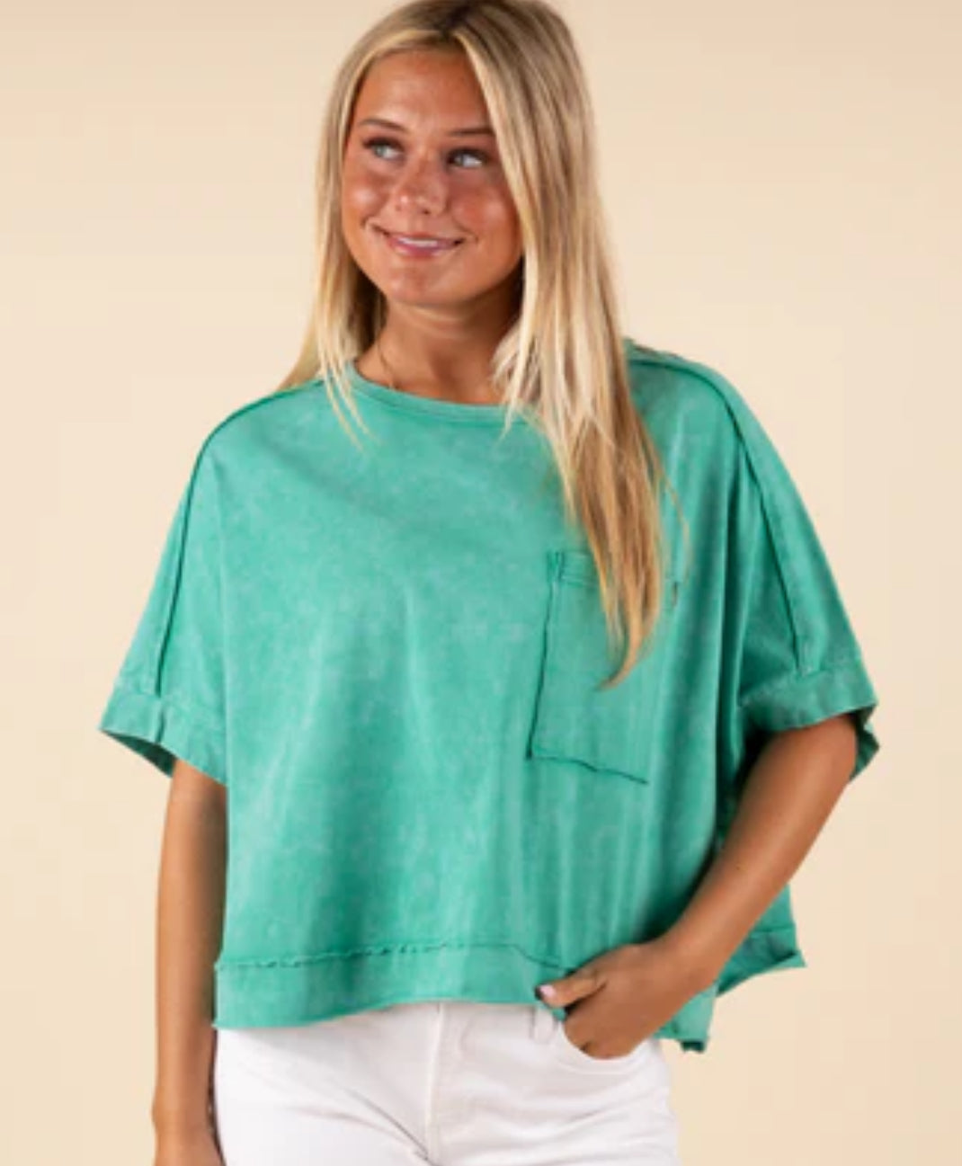 Teal Pocket Crop