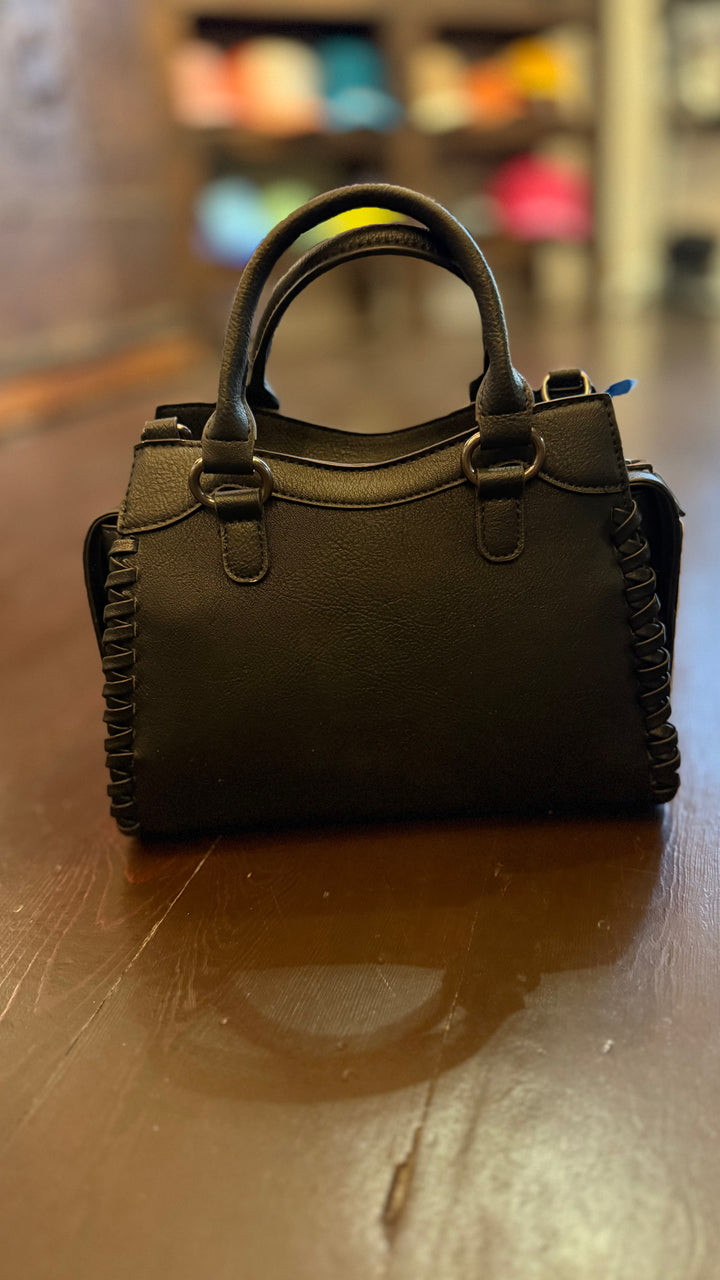 Wrangler Black Leather Handbag