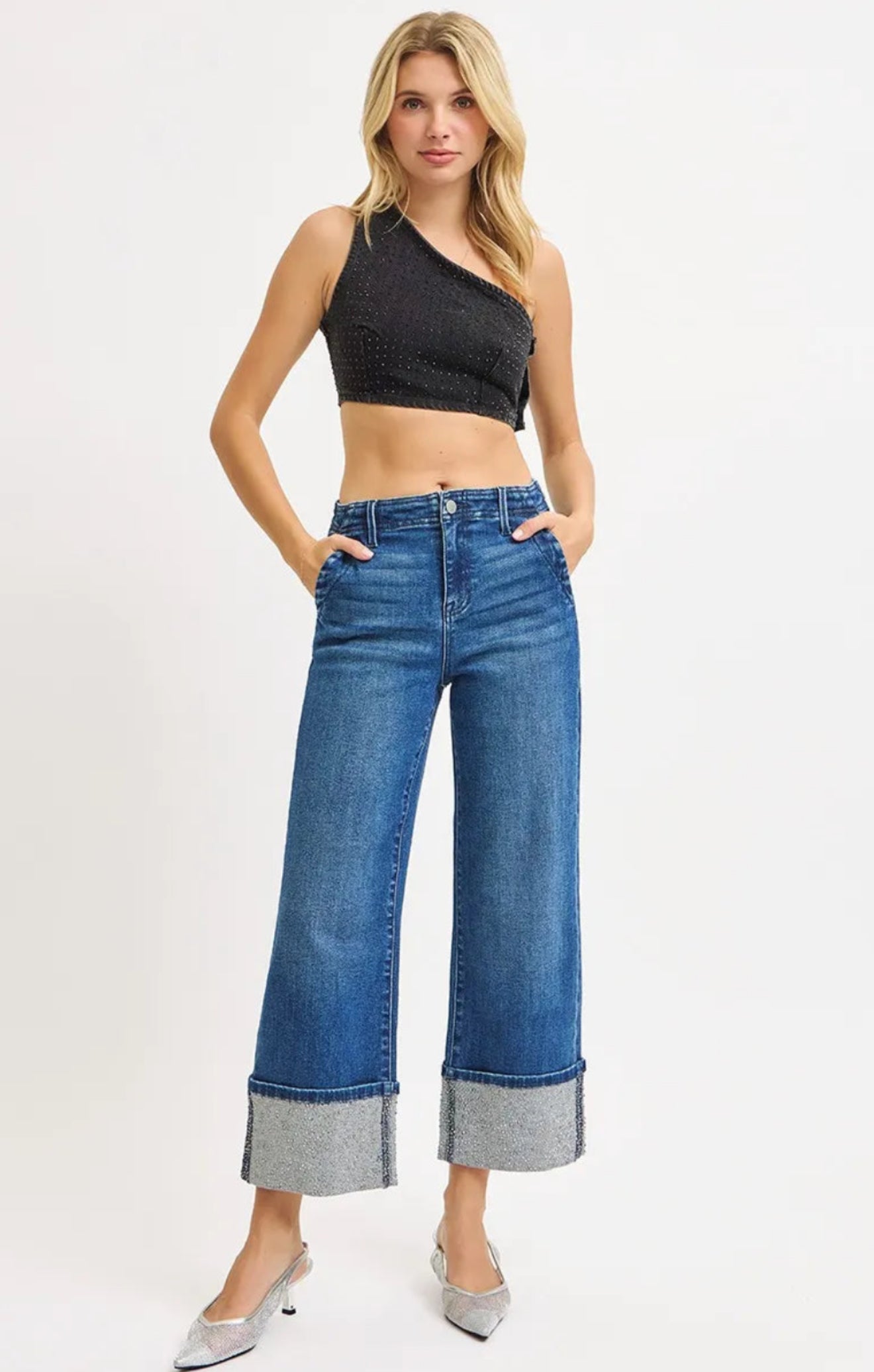 Dazzle Me Cuffed Jeans