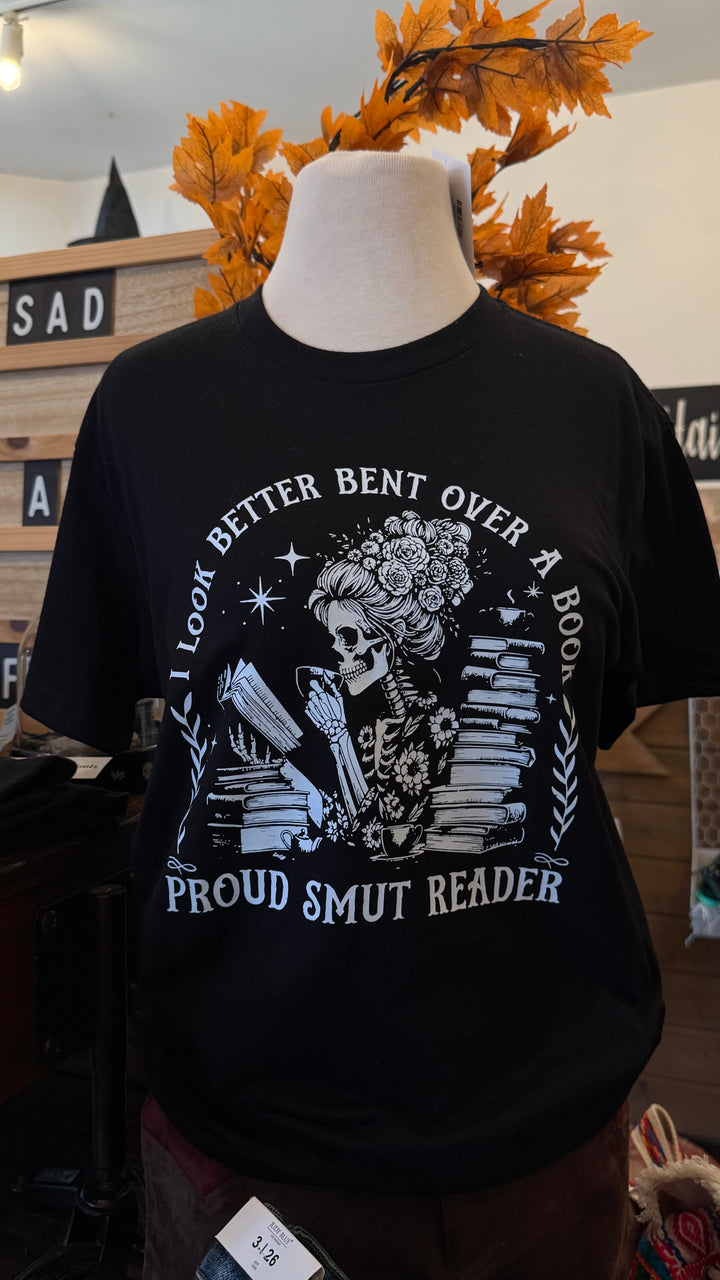 Bent Over A Book Tee