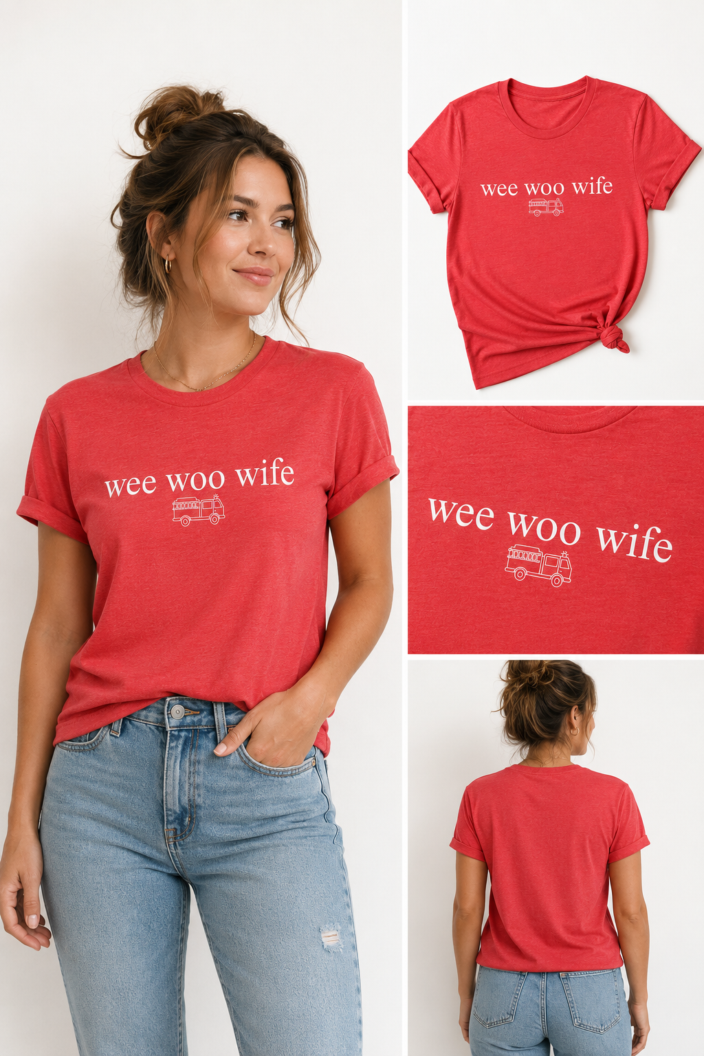 Wee Woo Wife Fire Tshirt