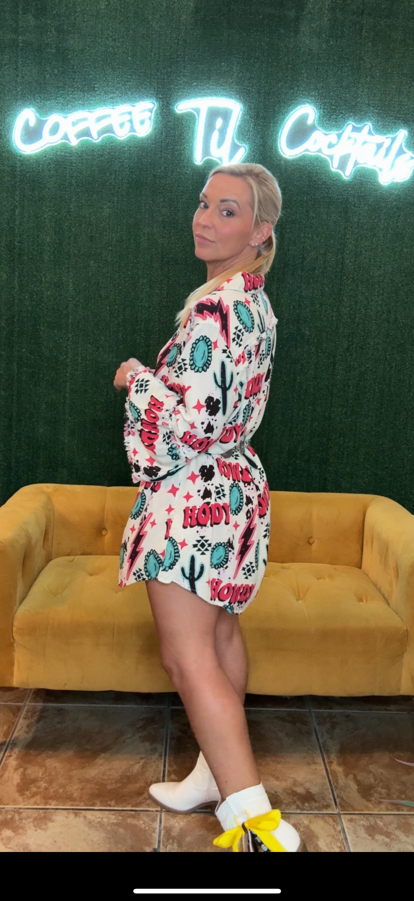 Howdy Button Down Tunic