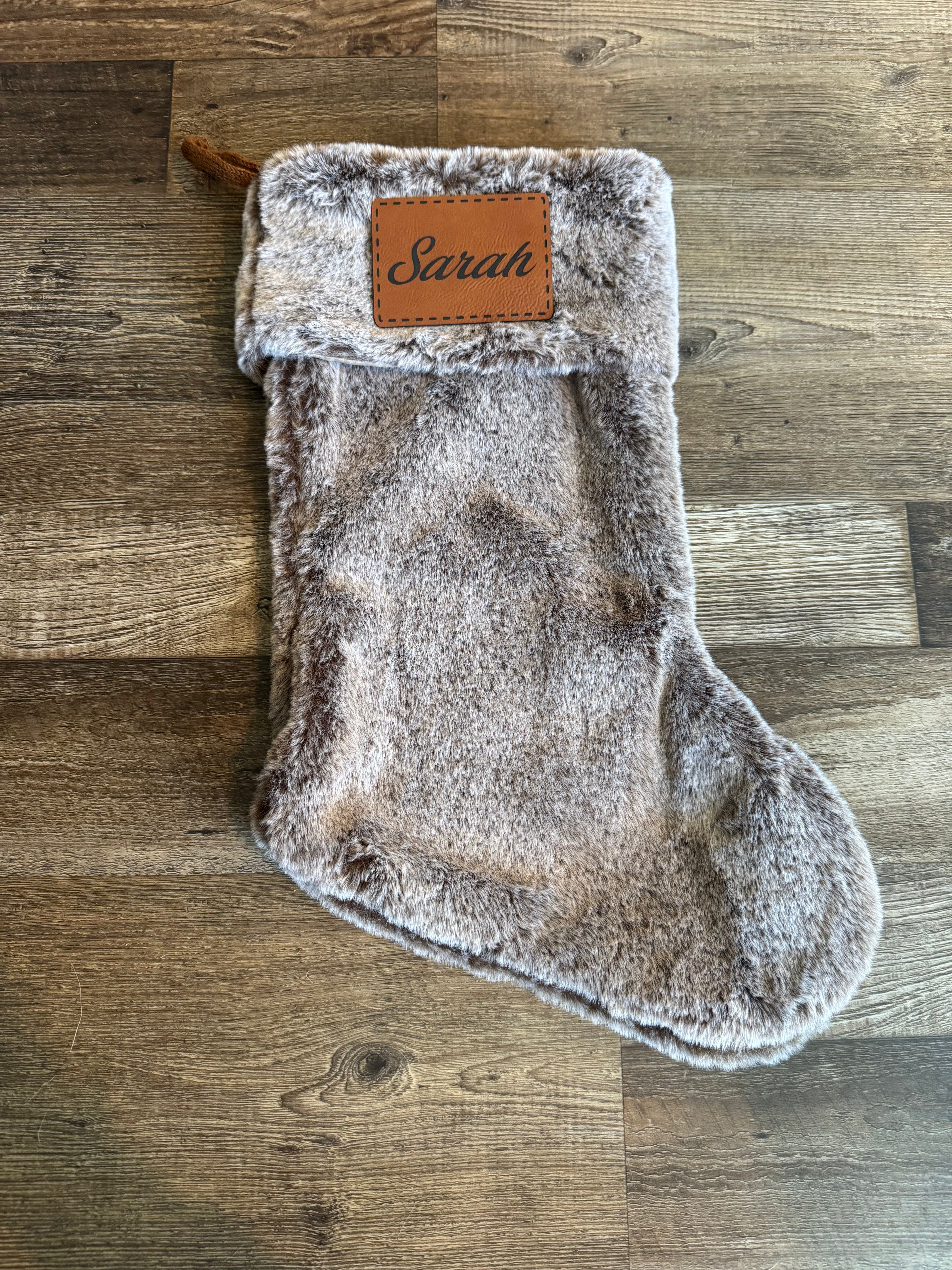 Santa’s Workshop: Leather Patch Stockings