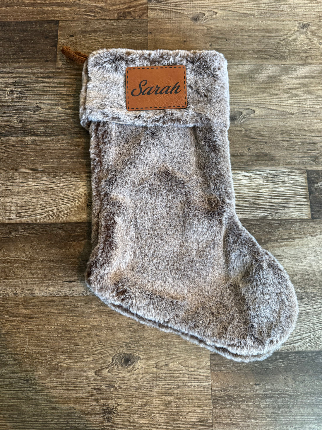 Santa’s Workshop: Leather Patch Stockings