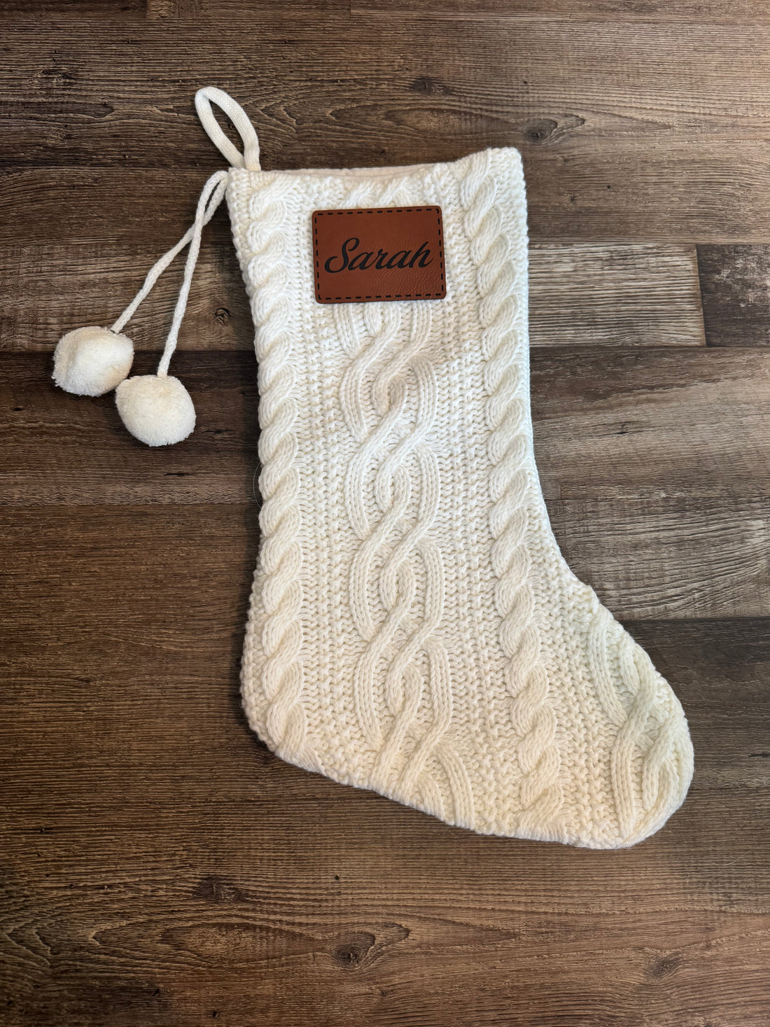 Santa’s Workshop: Leather Patch Stockings