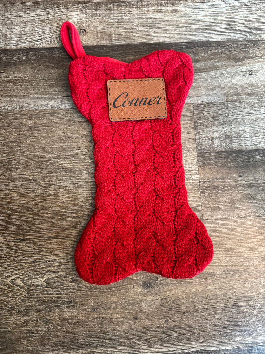 Santa’s Workshop: Leather Patch Stockings