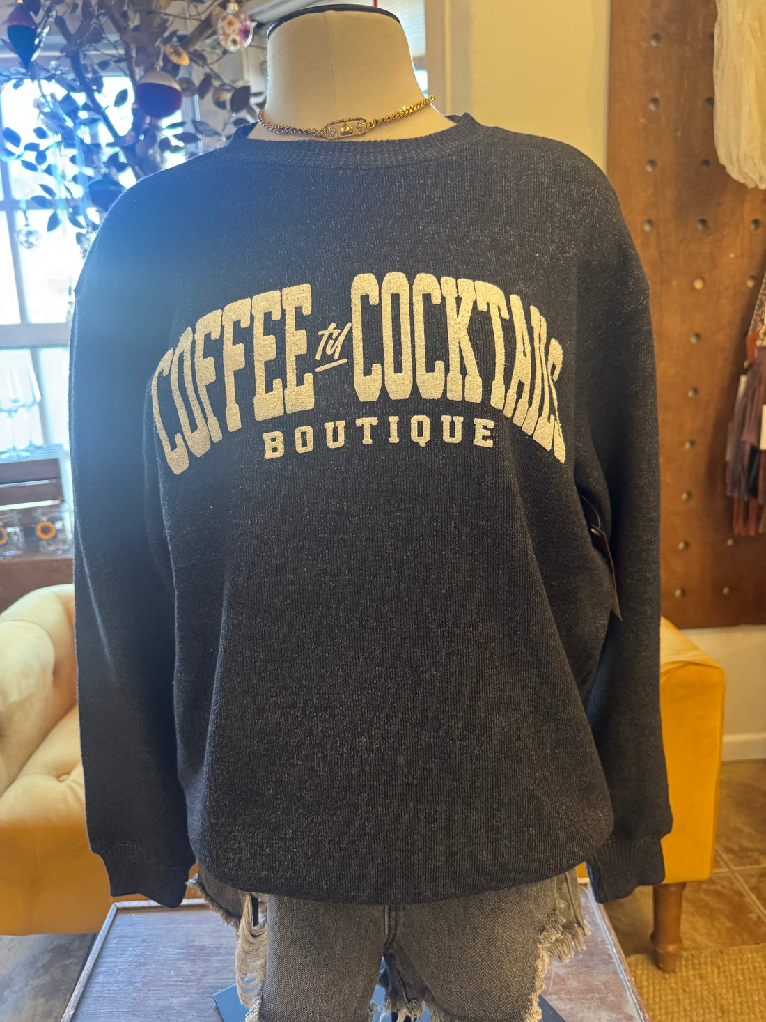 Coffee Til Cocktails Sweater