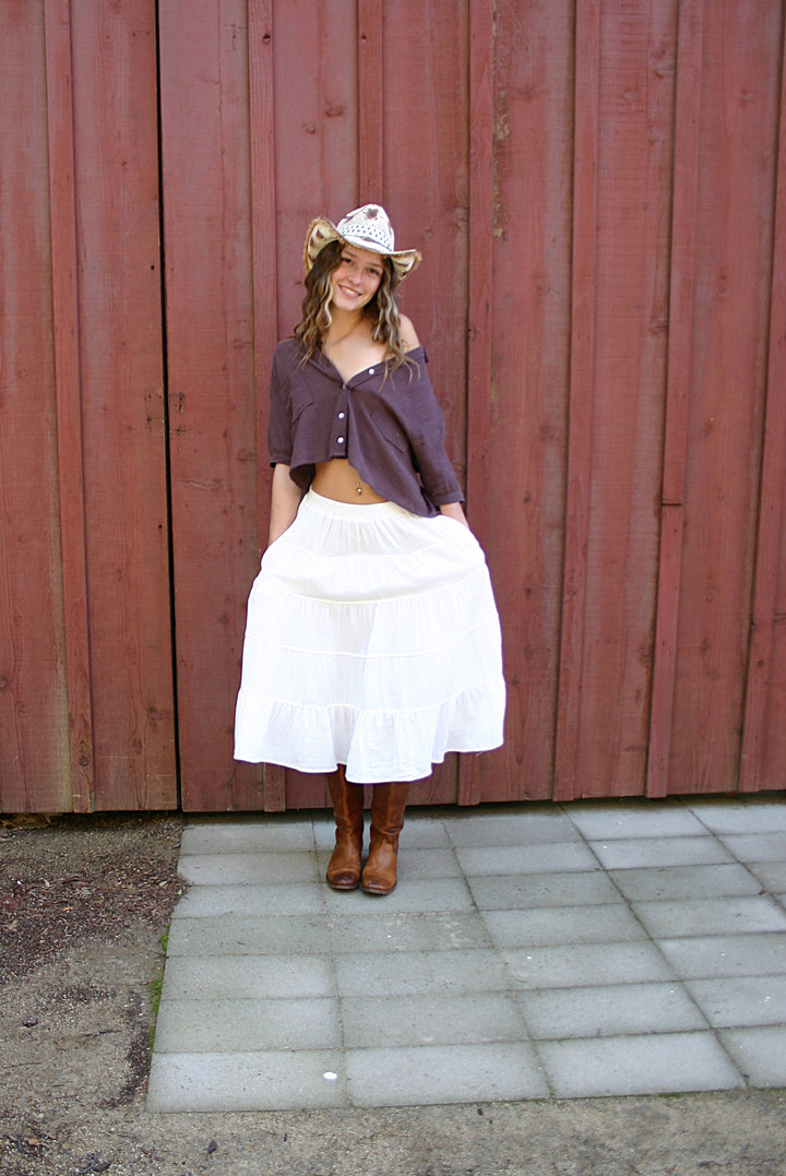 Crop Button Top