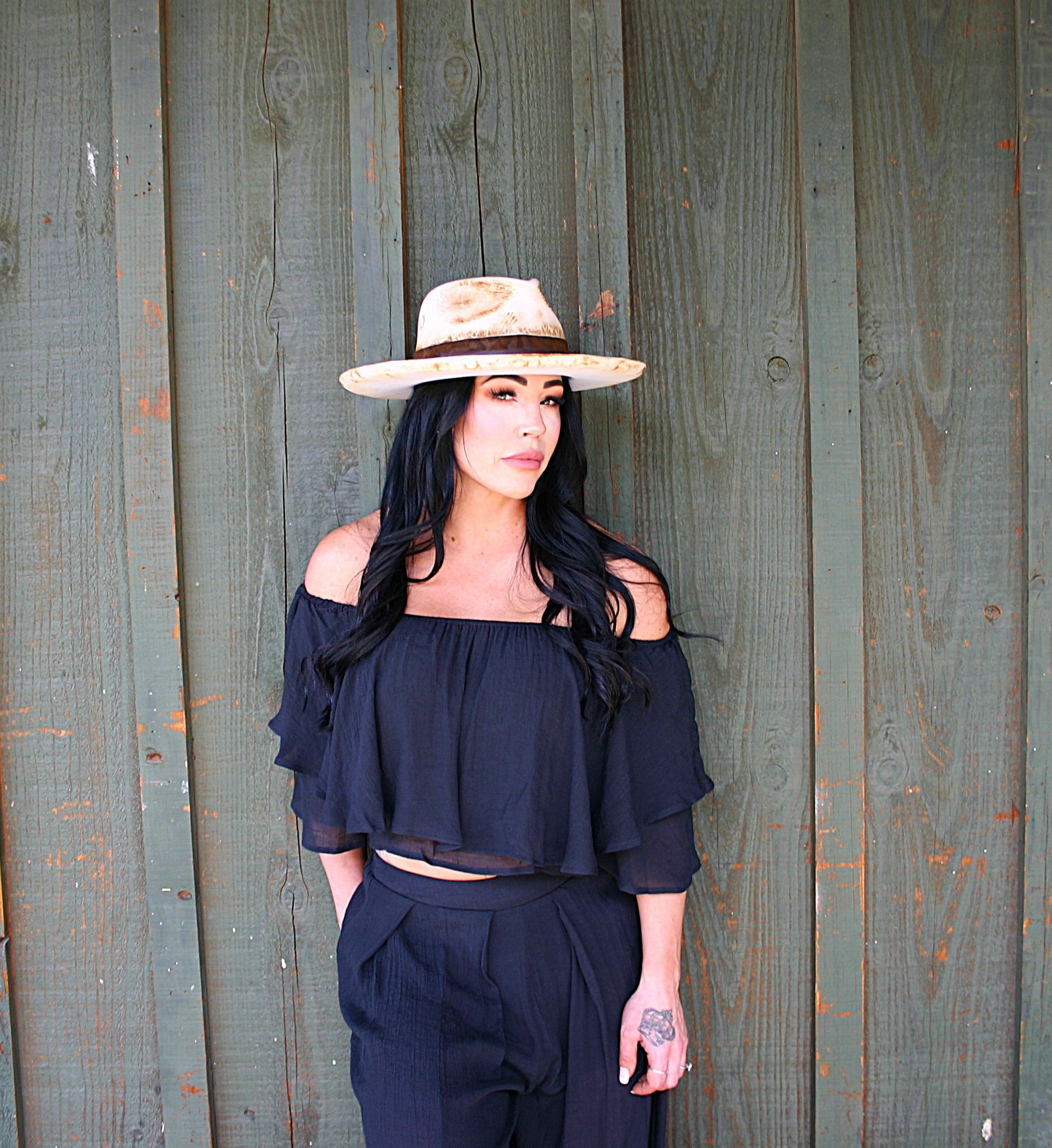 Black Merlot Pant Set