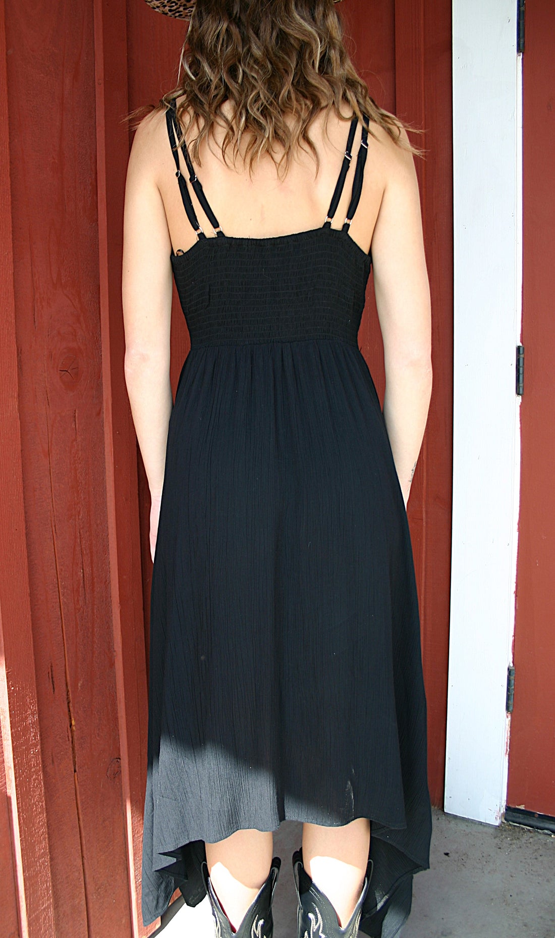 Tiered Black Dress