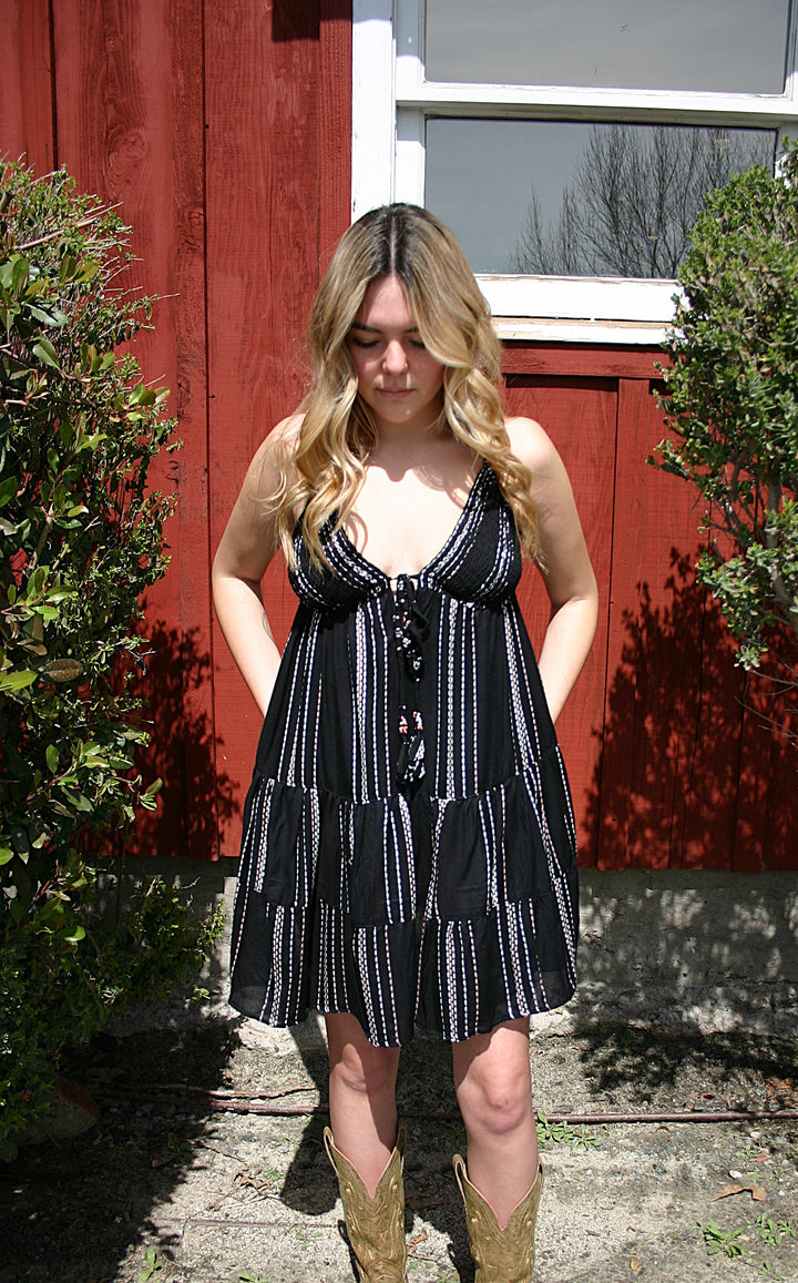Tied Threaded Dress