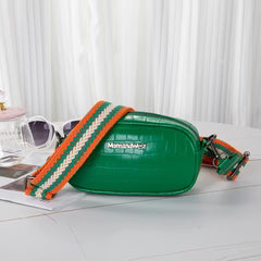 Montana West Croc Print Crossbody