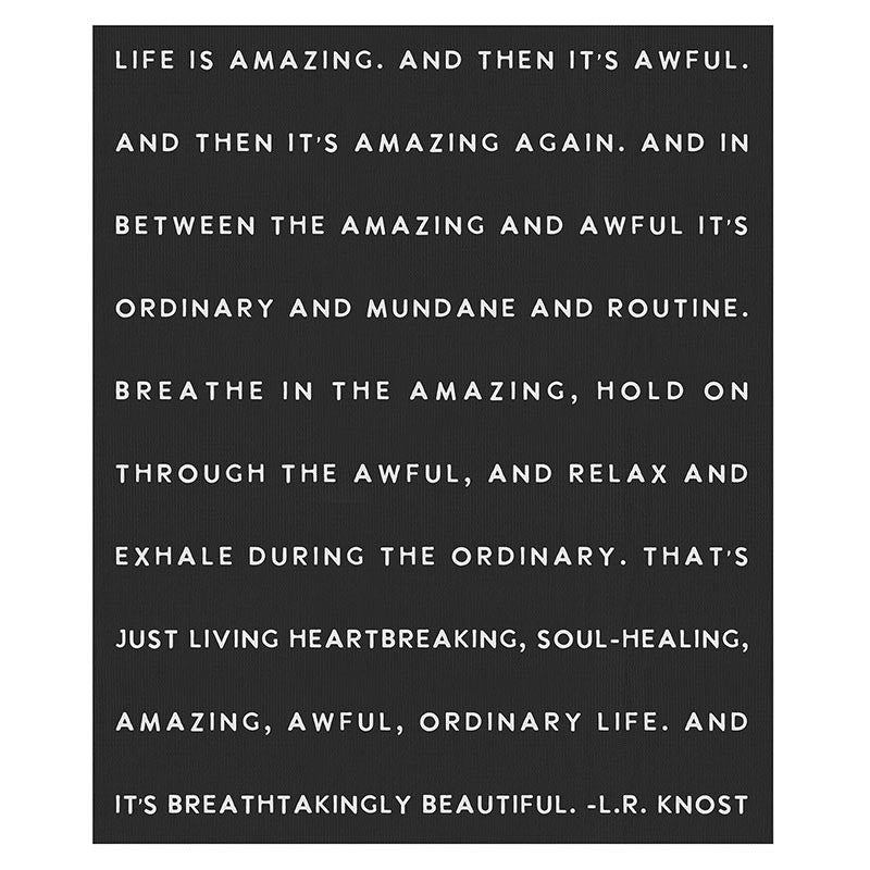 Life is Amazing Throw Blanket