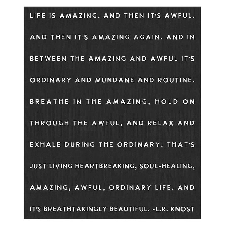Life is Amazing Throw Blanket