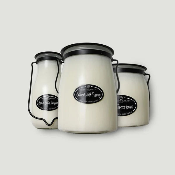 Milkhouse 14 oz Milk Bottle Candle | Scented Soy Wax Candle