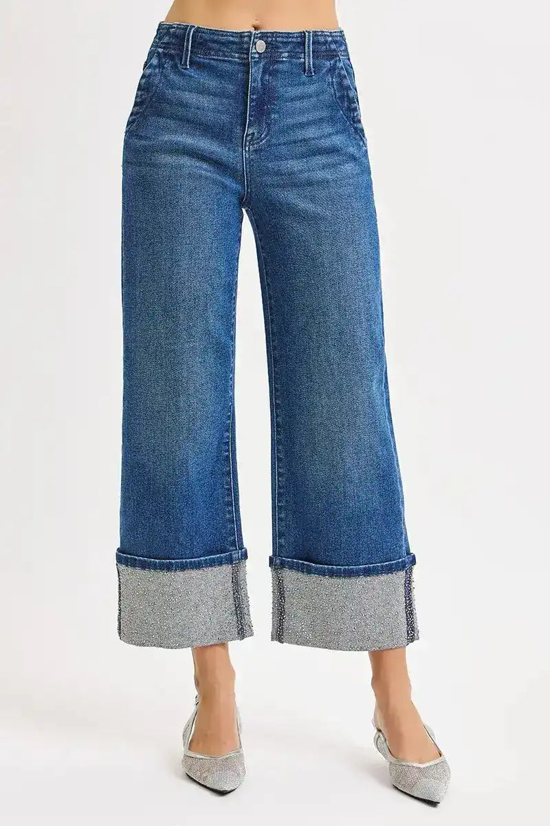 Dazzle Me Cuffed Jeans