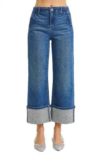 Dazzle Me Cuffed Jeans
