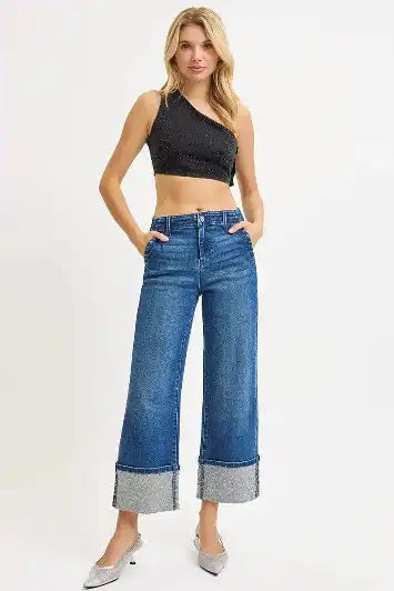 Dazzle Me Cuffed Jeans