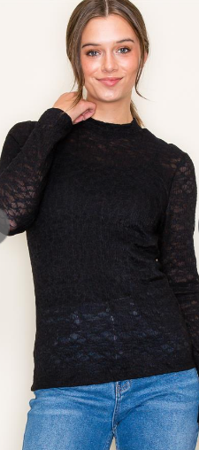 Lacey Black Top