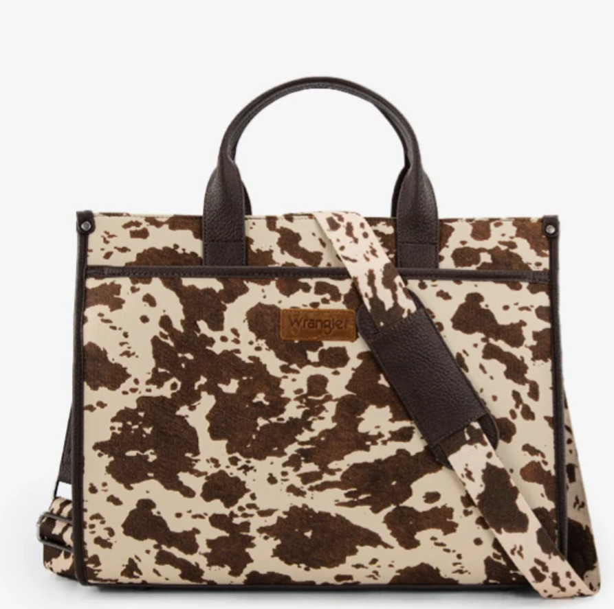 Wrangler Cow Print Large Work Tote
