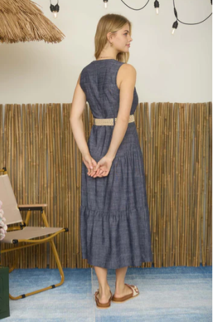 Country Girl Belted Dress