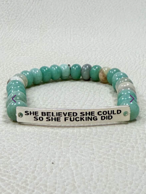 She Believed She Could Bracelet