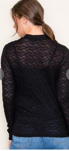 Lacey Black Top