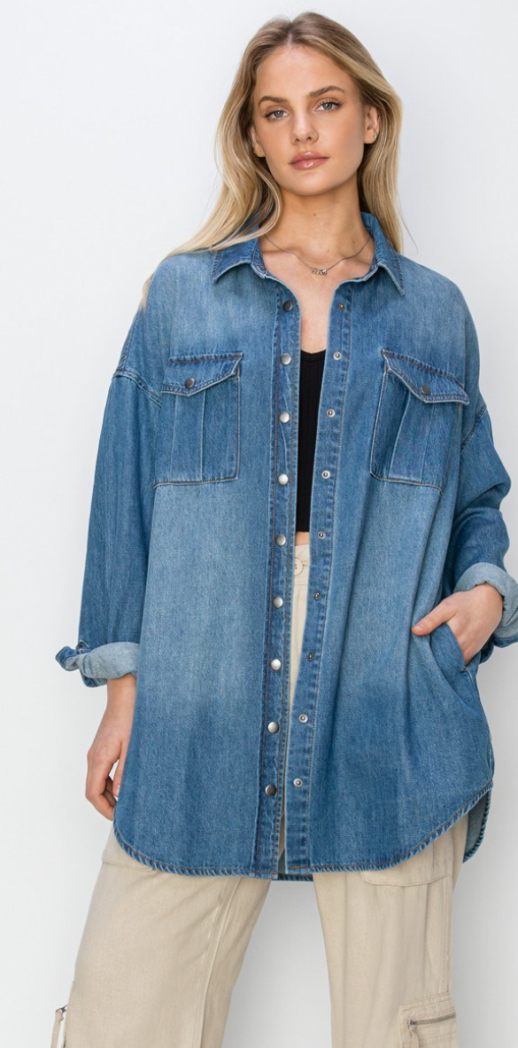 Denim Shirt Dress