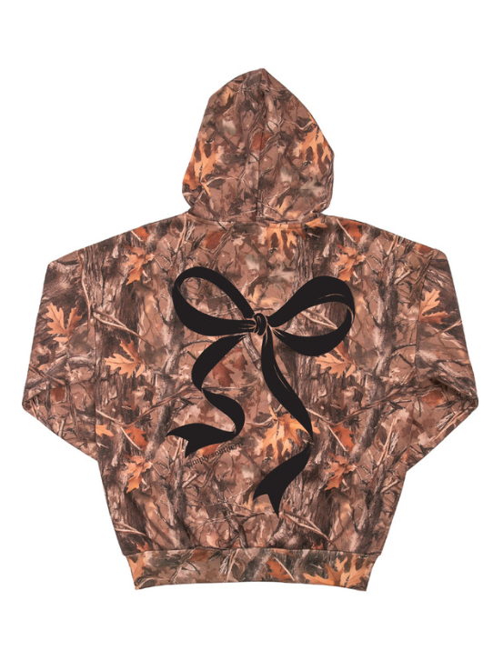 Camo Bow Hoodie