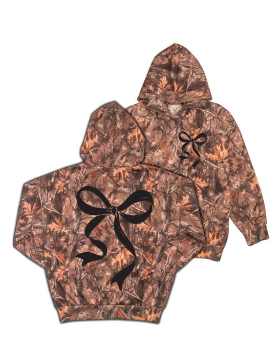 Camo Bow Hoodie