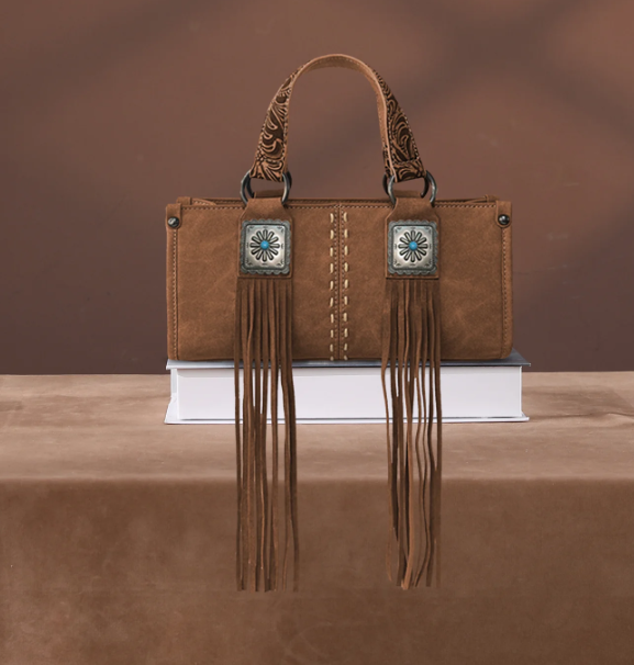 Montana West Fringe Concho Mini Bag