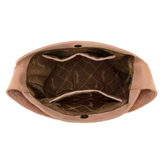 Wrangler Fringe Studded Hobo Bag- Dusty Pink