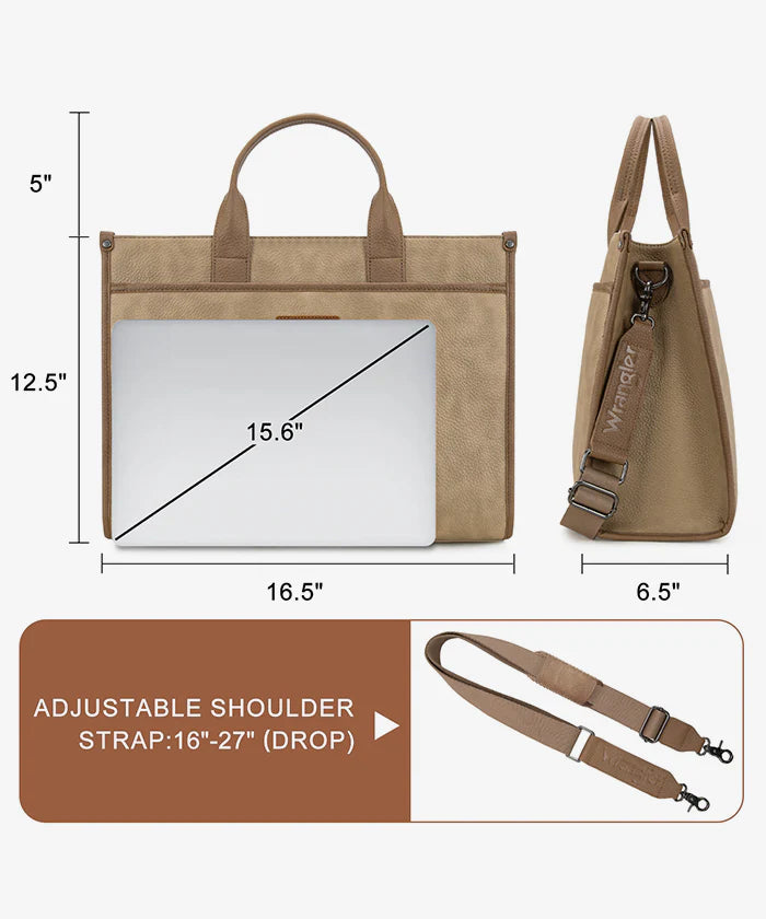 Wrangler Cow Print Large Work Tote