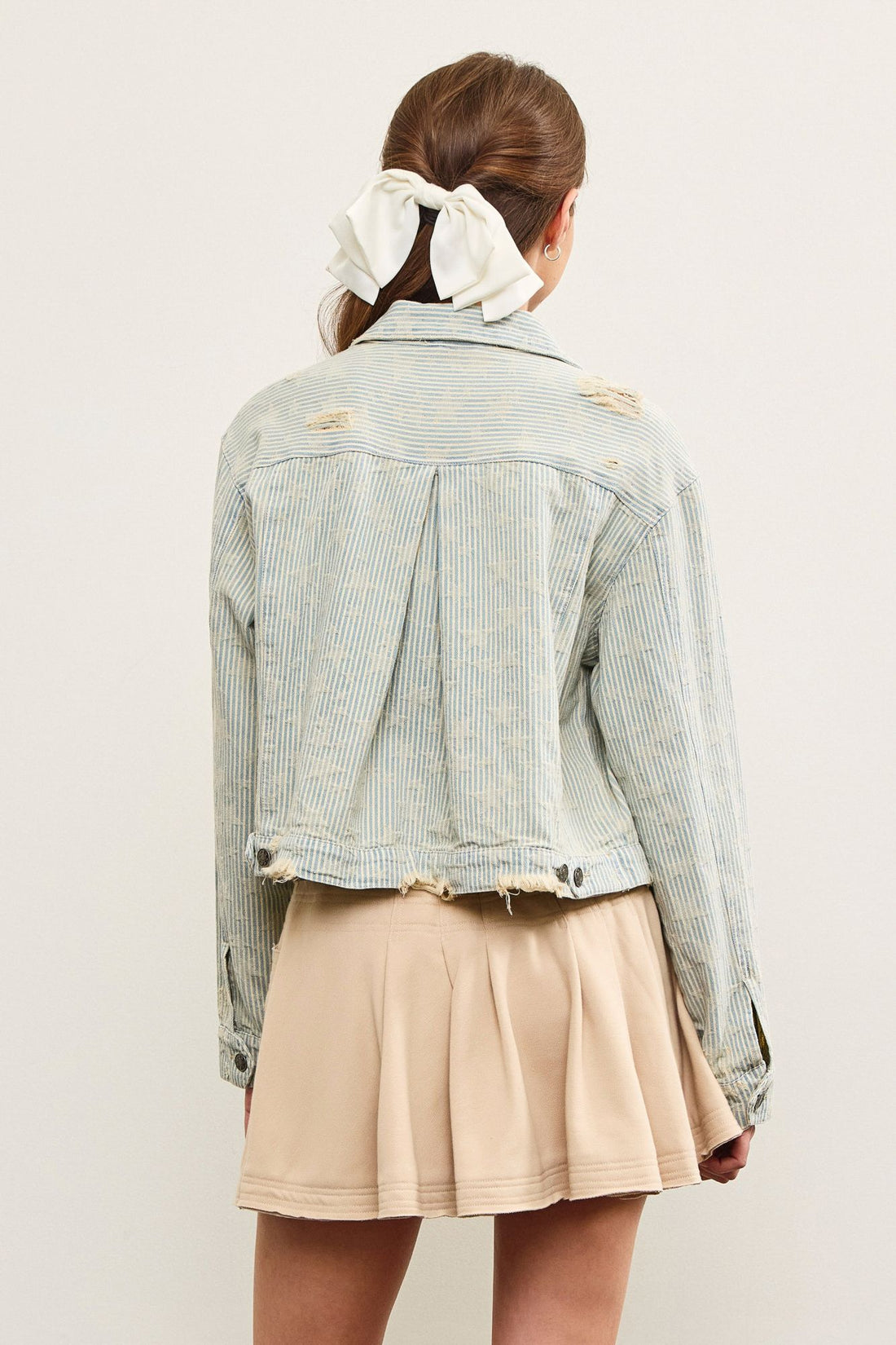Striped Star Denim Jacket