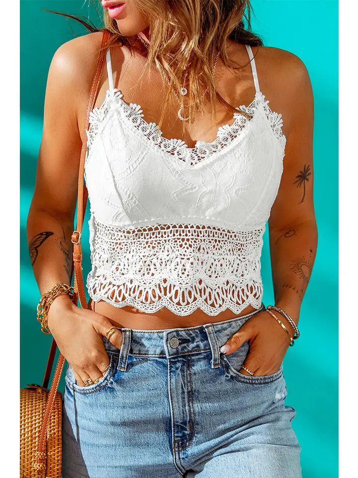 Lace White Bralette