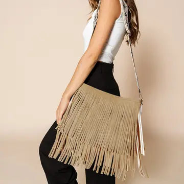 Sadie Suede Fringe Crossbody