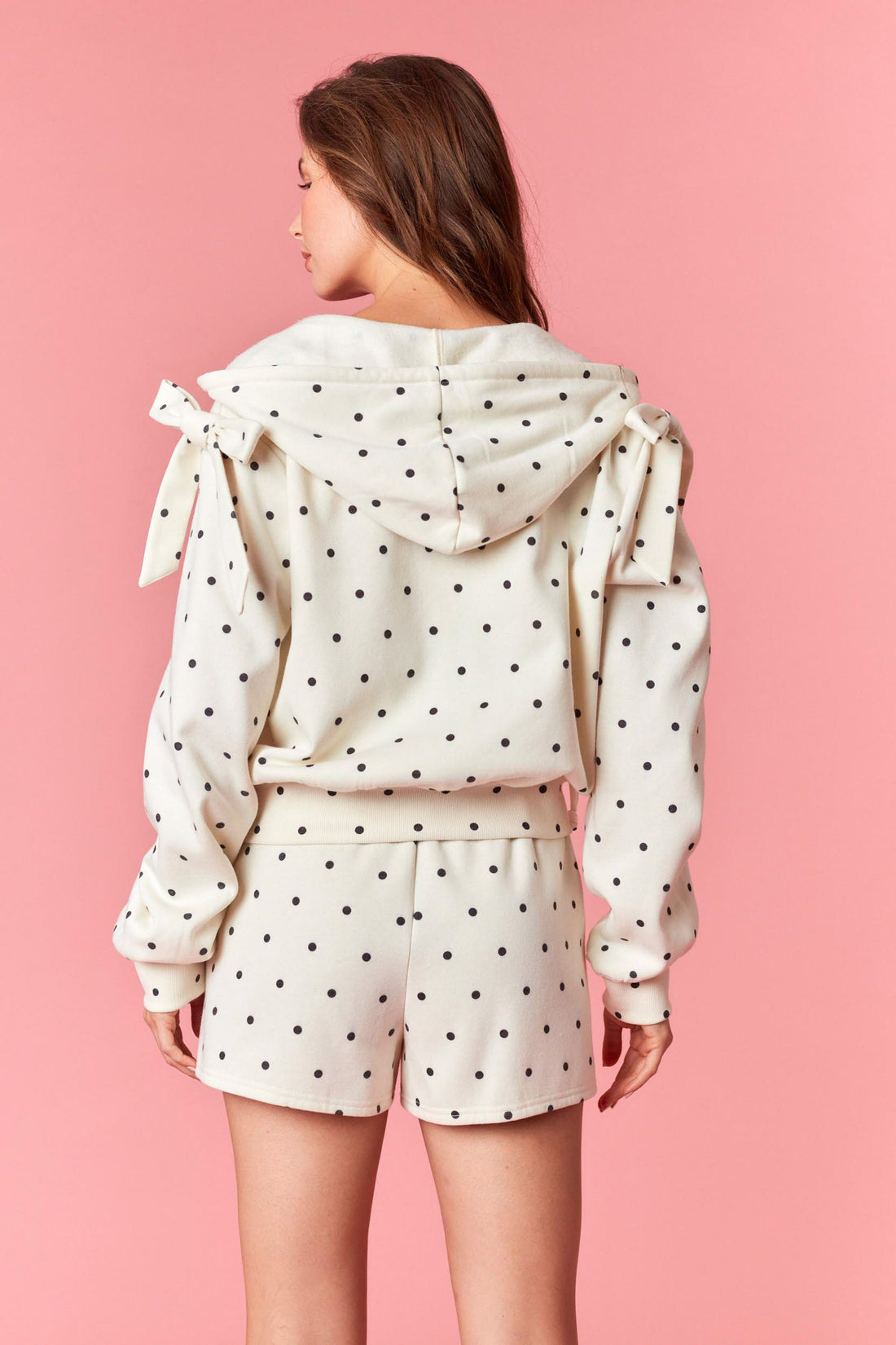 Polka Dot Bow Hoodie
